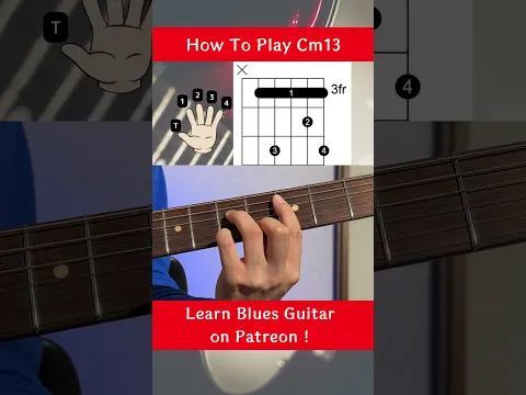 How to play Cm13 on guitar #shorts #guitarchords #guitarlessonsforbeginners