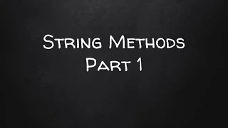 Learn JavaScript Part 13 - String Methods Part 1