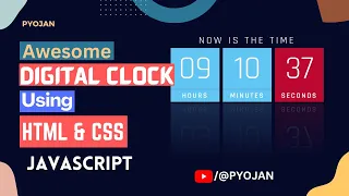 Amazing Working Digital Clock using Html CSS Javascript Simple Javascript Project