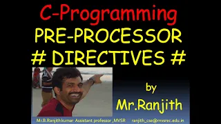 PRE-PROCESSOR DIRECTIVES IN C