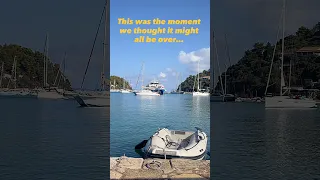 So close we could hardly breathe, but credit to the captain steering with jaw-dropping precision!