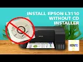 HOW TO install L3110 printer without CD easy installation