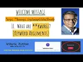 11 Welcome Message What are kwargs Keyword Arguments