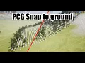 UE 5 2 Snap PCG points to surface