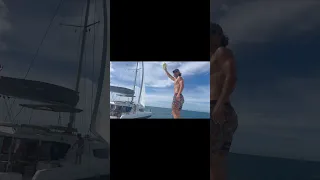 A little football while sailing