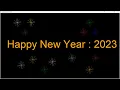 Happy New Year in Python code with output 2023