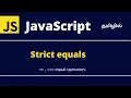 Java script strict operators loose equality operators Tamil