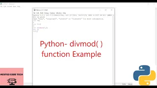 Python - divmod function Example