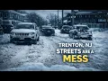Manejando en medio del desastre Trenton NJ tras la tormenta invernal