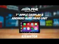 Alpine Australia iLX-W670A 7 Apple CarPlay Android Auto Head Unit New Alpine Double Din Car Stereo