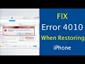 iPhone Couldn t Be Restored iTunes Error 4010 How to Fix This