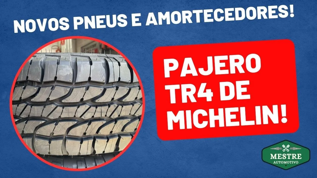 PAJERO TR4 com PNEU NOVOS! MICHELIN PARA OFFROAD!