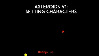 Very basic python game asteroid v1 - part 1