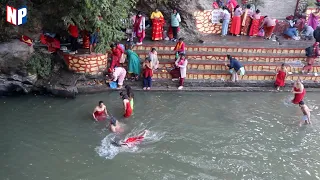 sali nadi holy bath sali nadi temple hindu women sali nadi mela 2024