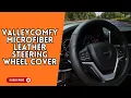 Valleycomfy Steering Wheel Cover 15 Inch Microfiber Leather