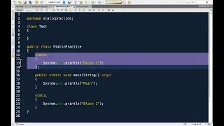 16 4 Demo - Static Block Abdul Bari Java Course