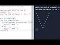 PYTHON PATTERN PROGRAM PRINT STAR IN LETTER V PATTERN