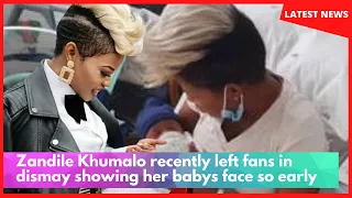 zandile khumalo recently left fans in dismay showing her babys face so early