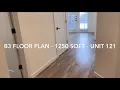 Unit 121 - B3 FLOOR PLAN