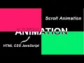 Clip-Path Scroll Animation Using HTML CSS and JavaScript