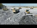 Download Lagu EP02! Amazing Activity!new project that uses Komatsu SHANTU DH17 \u0026 trucks to dump boulders into the