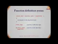Functions Part 4 - User defined functions