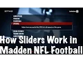 How Sliders Work In Madden NFL Football MUST WATCH for Sliders Gurus