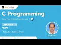 5 4 - Sum of Array Elements in C 1D Array Program C Programming