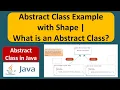 Abstract Class Example with Shape What is an Abstract Class Java Tutorial