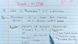 PLSQL Procedure Learn Coding
