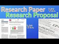 Research Paper vs Research Proposal 3 Important Differences
