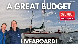 A GREAT Budget Liveaboard! The Pearson 365 Ketch $28k | FULL TOUR