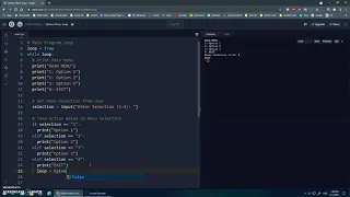 05 Python Menu Loop