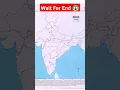 How to draw India Blank Map Short trick