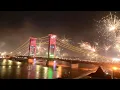 Kembang Api Detik Detik Pergantian Tahun Baru di Ampera Palembang