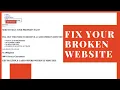 How to fix broken WordPress Website