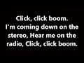 Lagu saliva - click click boom (lyrics)