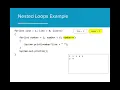 AP CS A 4 4 - Nested Loops