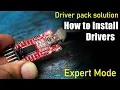 How to Install driver from driver pack solution online with expert mode
