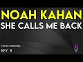Noah Kahan - She Calls Me Back - Karaoke Instrumental