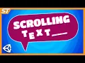 Making a Scrolling Text Effect in Unity UI Tutorial
