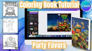 Canva Tutorial Create Printable Coloring Books for Party Favors