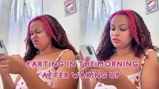 annacutiepiie farting in the morning after waking up