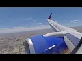 Southwest airlines flight 768 737-700 Landing Albuquerque airport N786SW X-Plane 12