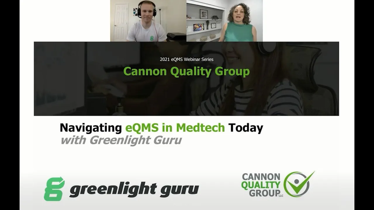 Navigating eQMS in Medtech today with Greenlight Guru