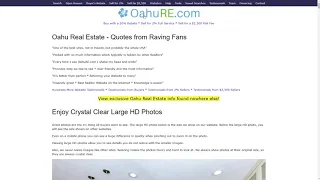 What the OahuRE com YouTube Channel Covers