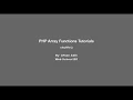 PHP Array Functions - 35 shuffle