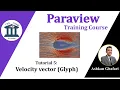 How to draw velocity vectors in 3D simulation in Paraview Paraview Tutorial 5
