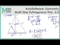 KutaSoftware Geometry - Mulit-Step Pythagorean Theorem Problems Part 3
