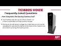 TG1682G Voice FAQ